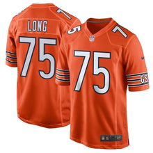 Load image into Gallery viewer, Kyle Long Chicago Bears Nike Alternate Game Jersey - Orange