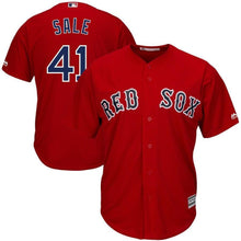 Load image into Gallery viewer, Chris Sale Boston Red Sox Majestic Alternate Cool Base Jersey - Red