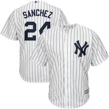 Load image into Gallery viewer, Gary Sanchez New York Yankees Majestic Home Official Cool Base Player Jersey - White/Navy