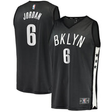 Load image into Gallery viewer, DeAndre Jordan Brooklyn Nets Fanatics Branded Fast Break Jersey Charcoal - Statement Edition