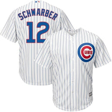 Load image into Gallery viewer, Kyle Schwarber Chicago Cubs Majestic Official Cool Base Player Jersey - White/Royal