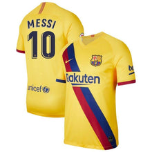 Load image into Gallery viewer, Lionel Messi Barcelona 2019/20 Away Stadium Player Jersey – Yellow