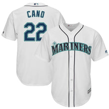 Load image into Gallery viewer, Robinson Cano Seattle Mariners Majestic Cool Base Player Jersey - White