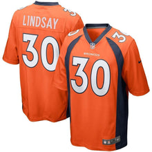 Load image into Gallery viewer, Phillip Lindsay Denver Broncos Nike Player Game Jersey - Orange