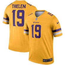Load image into Gallery viewer, Adam Thielen Minnesota Vikings Nike Inverted Legend Jersey - Gold